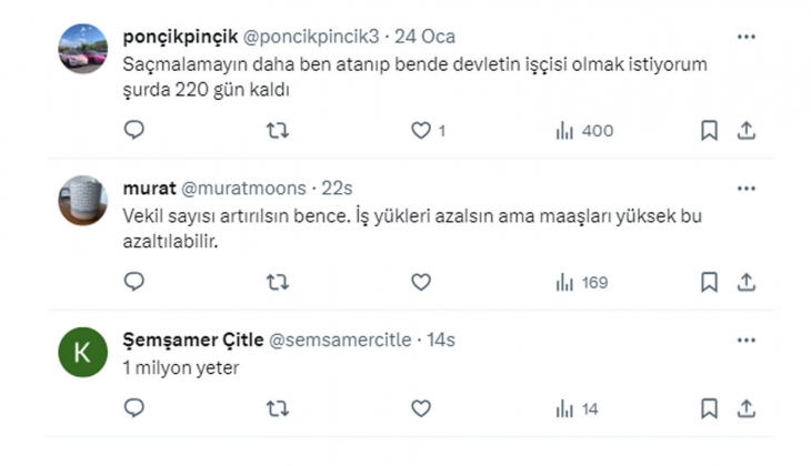 Türkiye de devlet memuru sayısı düşürülmeli mi? Anketten şaşırtan cevap!