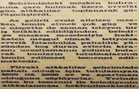 1950 yılında İstanbul da 5.000 adet boş konut varmış!