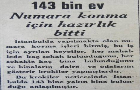1935 yılında İstanbul'da 143 bin tane bina varmış!