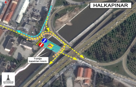 İzmir trafiği Meles'teki köprü çalışmaları nedeniyle kapatıldı!