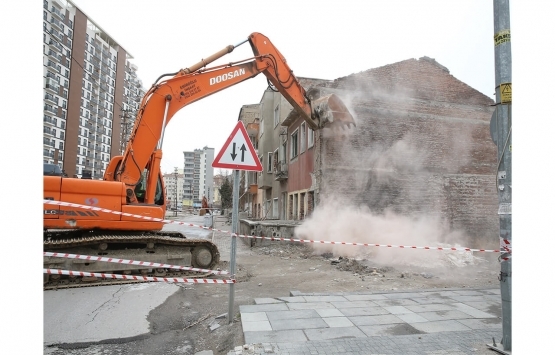 Kayseri Sahabiye de kentsel dönüşüm projesi için yıkımlar başladı!
