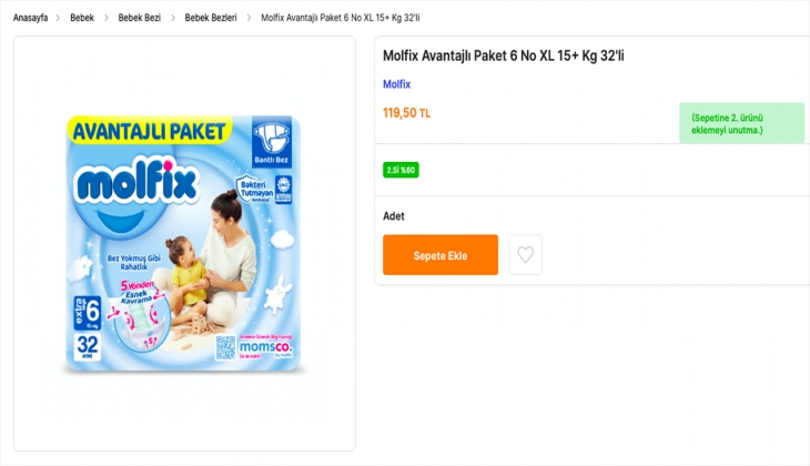Migroskop’ta Prima, Molfix, Sleepy bebek bezlerinde 2’ncisi yüzde 60 indirimli! İşte 21 Eylül 2022 fiyat listesi