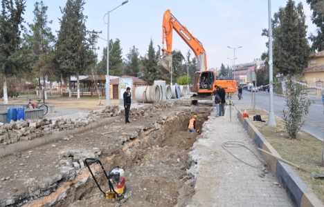 Şanlıurfa'da yağmur suyu şebeke hattı ve alt yapı projeleri başlatıldı!