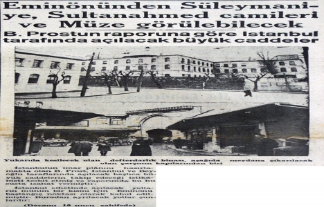 1938 yılında Eminönü nden Süleymaniye ve Sultanahmet görülebilecek!