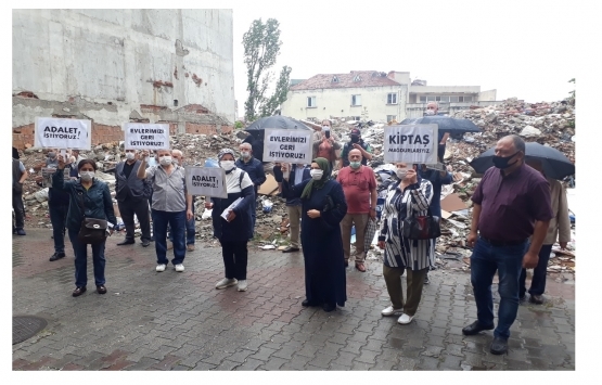 KİPTAŞ mağdurlarından evlerimizi geri istiyoruz protestosu!