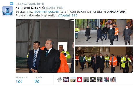 Mehdi Eker Ankapark inşaatını inceledi!