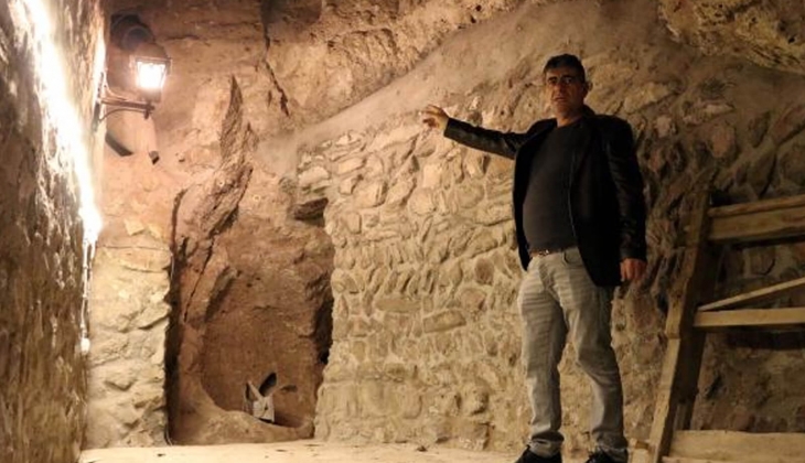 Tadilat için başladığı evinin altından 2 bin yıllık yer altı şehri çıktı!