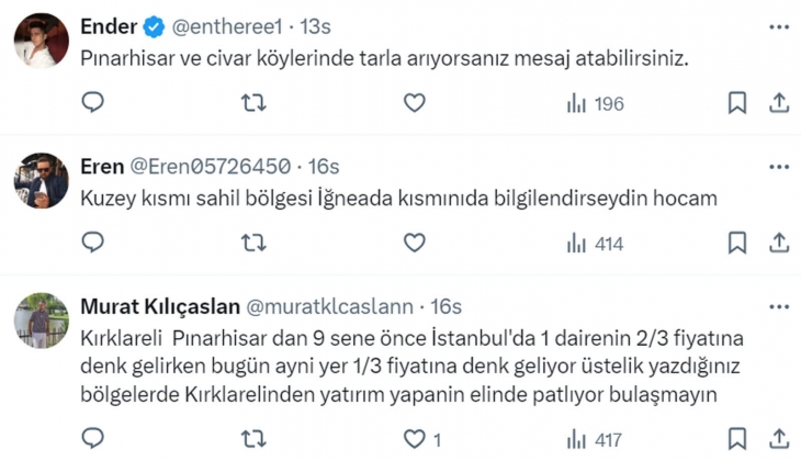 Gayrimenkul uzmanı Kırklareli de arazi yatırımında fırsat bölgeleri sıraladı: Trakya da toprak değer kaybetmez!