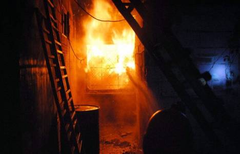 Bolu'da atölye yangını çıktı!