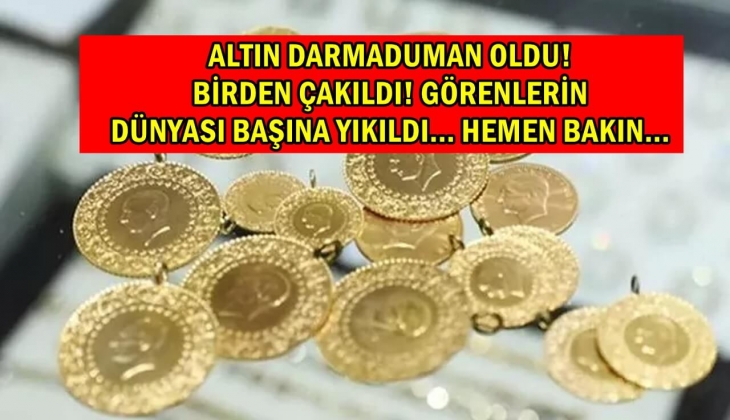 Altın fiyatları darmaduman oldu! Birden düştü! Bu rakamları görenlerin resmen gözleri fırladı! 3 Şubat altın fiyatları