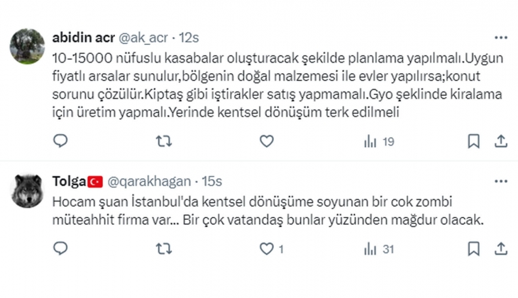 Tebernüş Kireçci sordu, vatandaş cevapladı! Nasıl bir kentsel dönüşüm uygulaması sorunları çözer?