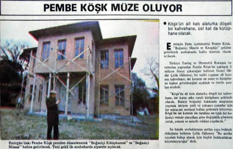 1982 yılında Pembe Köşk müze olacakmış!
