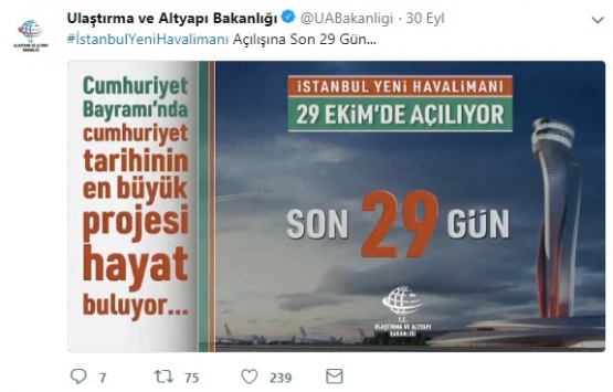 İstanbul Yeni Havalimanı için geri sayım başladı!