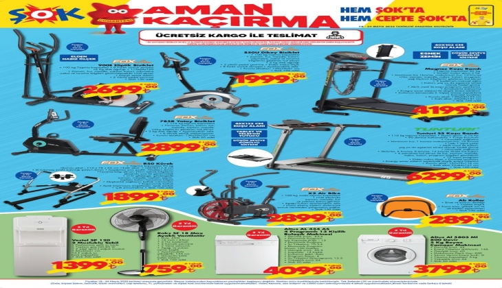 İğneden ipliğe ŞOK Markette büyük fırsat! ŞOK 18 Mayıs Fiyat Listesi…