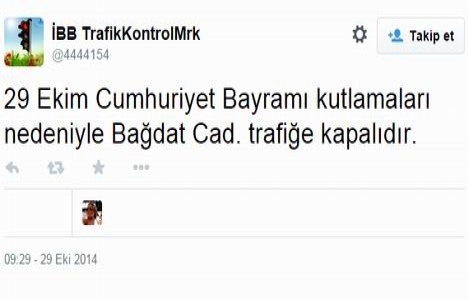 Bağdat Caddesi trafiğe kapatıldı!