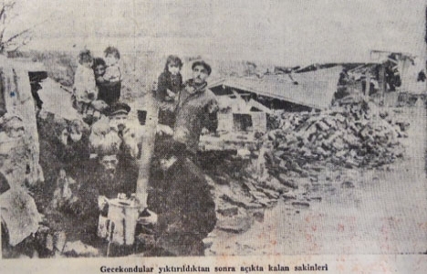 1951 yılında Mecidiyeköy'de 12 gecekondu yıktırılmış!