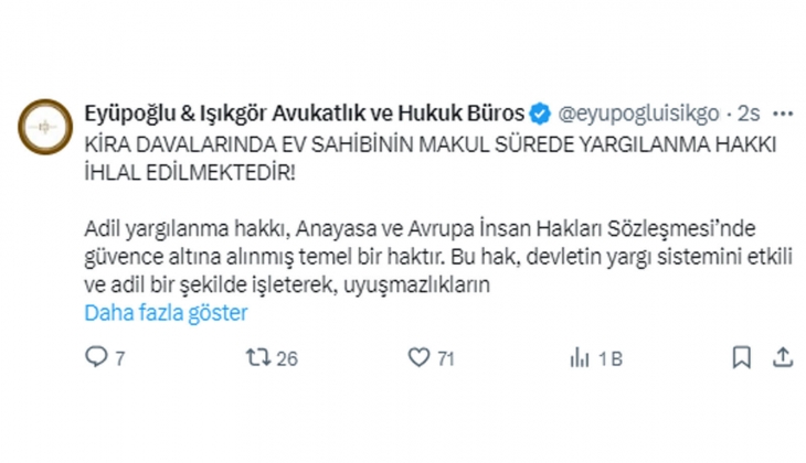 Uzayan kira davaları ev sahiplerine maddi, manevi kayıp yaşatıyor: Sulh Hukuk Mahkemelerindeki iş yükü azaltılmalı!