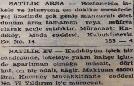 1947 yılında Sarıyer de 2.000 dönüm arazili bir çiftlik ucuz fiyata satılacakmış!
