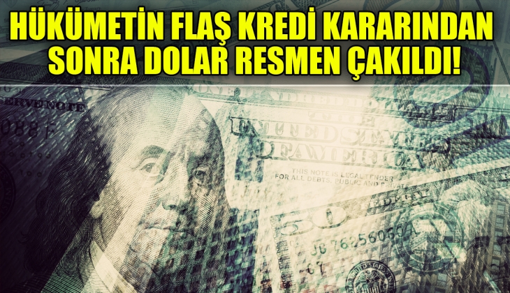 Hükümetin kredi adımından sonra dolar resmen çakıldı! 