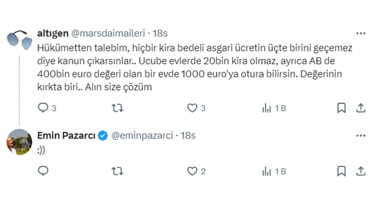 Emsali 30 bin TL olan evlerde 3-5 bin TL ye oturuyorlar: Kimse kötü niyetli kiracıları finanse etmeye mecbur değil!
