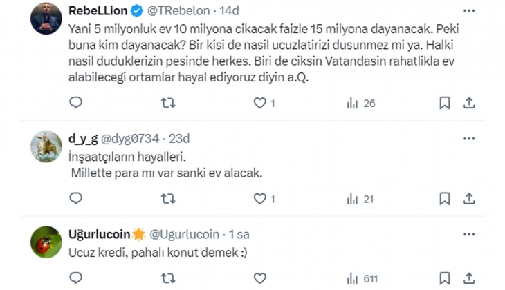 Kredi faizleri yüzde 1 lere geldiğinde, konut fiyatları bugünün 2 katına çıkar!