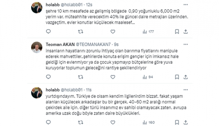 Yeni konutlarda metrekareler küçülüyor!