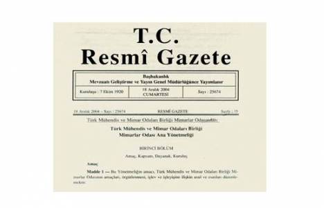 Türk Mühendis ve Mimar Odaları Birliği yönetmeliğinde değişiklik yönetmeliği!