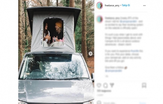 Kirasını ödeyemeyince minibüsten ev yaptı!