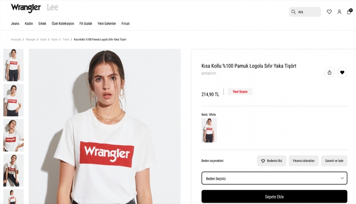 Wrangler Outlet ürünlerinde avantajlı fiyatlar sizi bekliyor! İşte 25 Eylül 2022 Wrangler fiyat listesi!