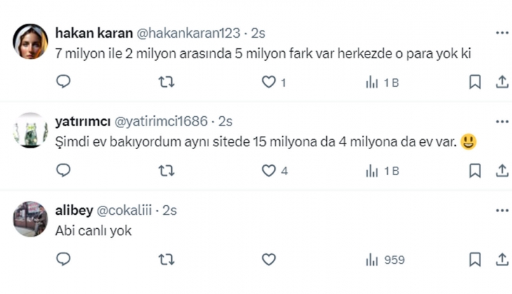 Lüks semtlerde 3+1 ev 7 milyon TL ye aylarca ilanda beklerken, kenar semtte 2-3 milyonluk donatısız evler satılıyor!