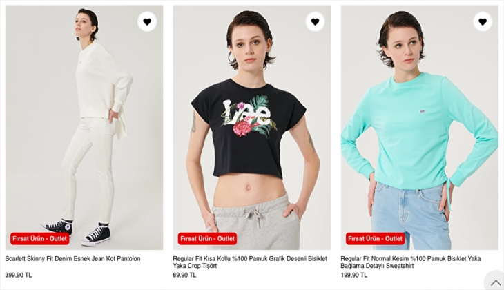 Lee’de yüzde 20 indirimli outlet fırsatları! İşte 23 eylül 2022 Lee fiyat listesi