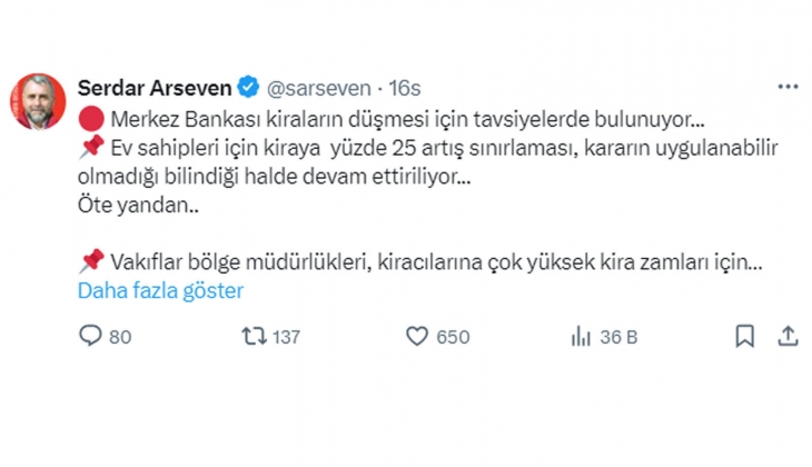 Evlerde yüzde 25 sınır var ama, Vakıflar kiracılarına çok yüksek kira zamları için ihbarname yolluyor!