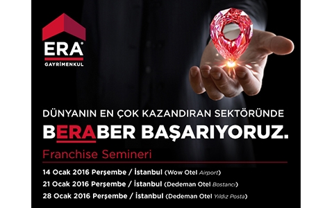 ERA’nın ücretsiz İstanbul seminerlerinin ilki 14 Ocak'ta!