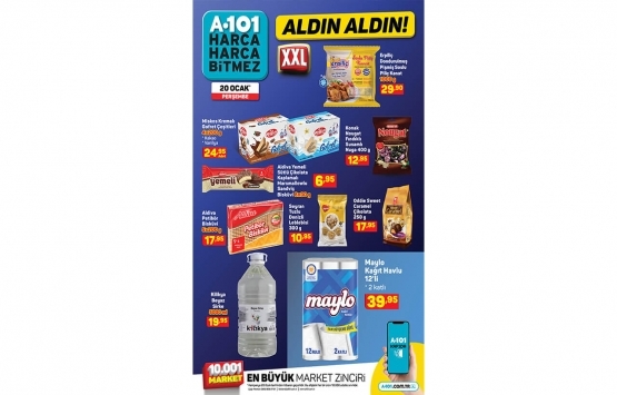 A101 aldın aldın online 20 Ocak kataloğu!
