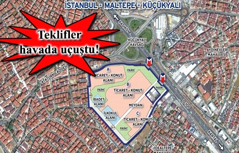 Küçükyalı Karayolları arazisine 180 milyon TL teklif!