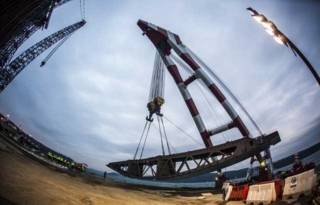 3.Köprü de 5.tabliyenin yerleştirme işlemi tamamlandı!