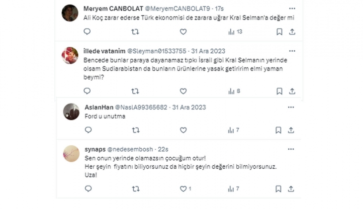 Kral Selman a Koç Holding önerileri!