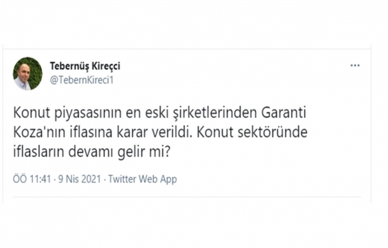 Garanti Koza’dan iflas açıklaması!