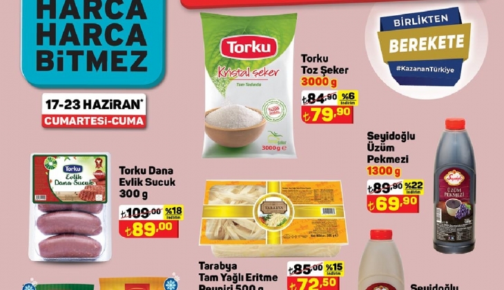 A101'de toz şeker 79 TL'ye, Persil deterjan 109 TL'ye, beyaz peynir 63 TL'ye düştü!