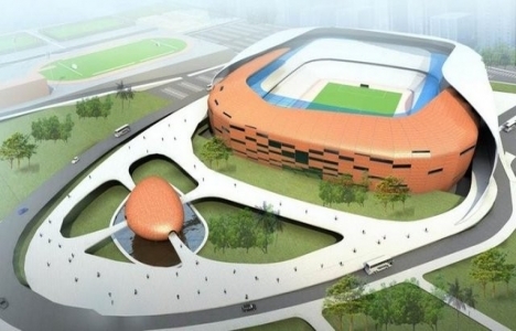 Malatya Arena'nın çelik konstrüksiyonlarının yüzde 57'si takıldı!