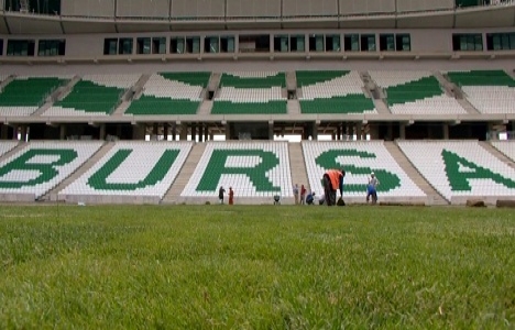 Timsah Arena Stadı saha inşaatında sona gelindi!