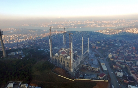 Çamlıca Camii havadan görüntülendi!