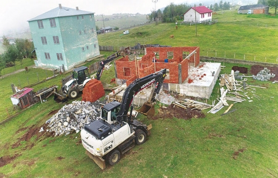Yaylalardaki kaçak binalar yıkılıyor!