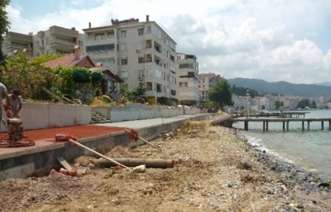 Koru-Çınarcık sahil gezi yolu yapımına başlandı!