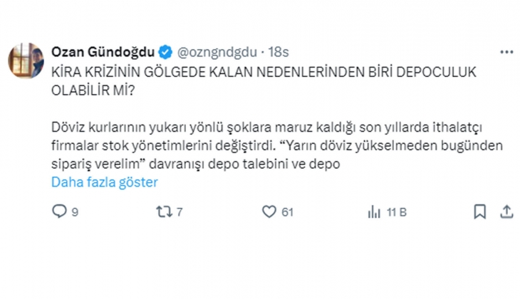 Kira krizinin sebeplerinden biri de depoculuk olabilir mi? Yüksek kira bedelleriyle tutulan evler, depo yapıldı!