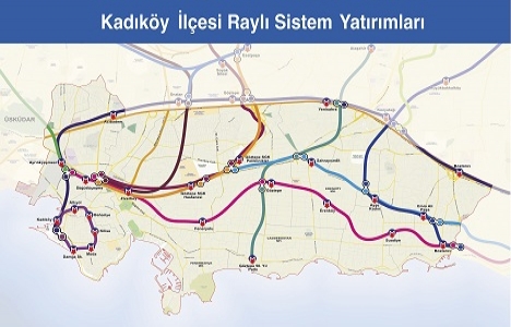 İşte İstanbul un raylı sistem haritası!
