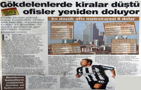 2004 yılında plazalarda kiralar düşmüş!