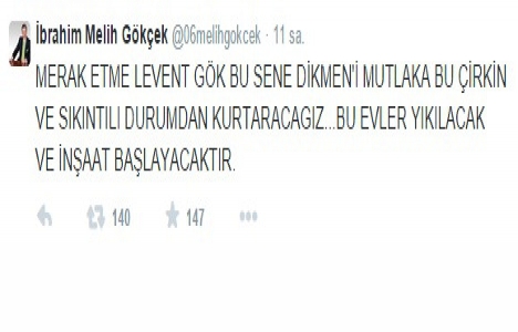 Ankara Dikmen Vadisi nde yıkımlar başlıyor!