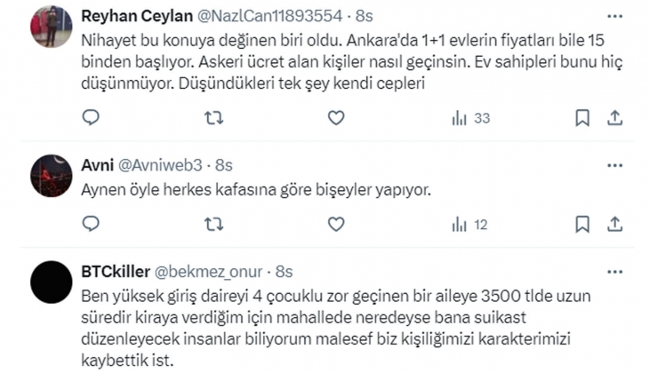 Ev sahipleri kiradaki evlerini geçim kaynağı olarak görüyor! Kiralar asgari ücretin yarısını geçmemeli!