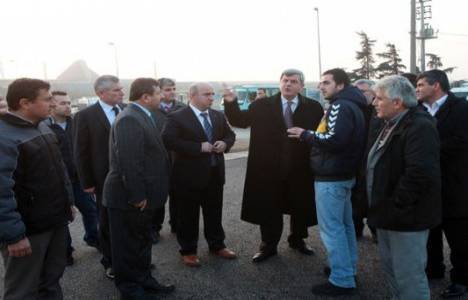 İbrahim Karaosmanoğlu Aşıroğlu Köprülü Kavşağı'nda incelemelerde bulundu!